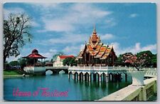 Thailand Bang Pa In Summer Palace Ayudhya Scenic Landmark Chrome Postcard picture