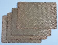 New, Set of 4, 17” x 11” Brown Seagrass Place Mats picture