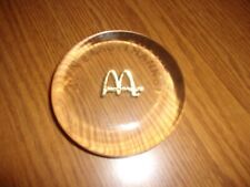 McDONALD'S RESTAURANT PAPER WEIGHT WITH LOGO INSIDE 3.75