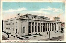 New Bedford Massachusetts New Post Office c:1915-1930 Vintage Postcard  picture