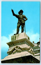 Statue of Juan Ponce de Leon San Jose Old San Juan PUERTO RICO Postcard picture