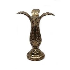 Table Lamp Body Center Spacer Part Ornate Leaves Brass Tone Cast metal Vintage picture