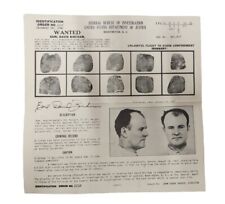 FBI WANTED POSTER - Earl David Bircham  - 1940s GANGSTER - Public Enemy No. 1 picture