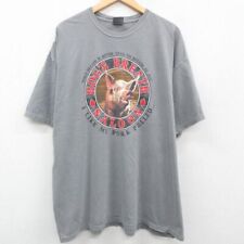 Xl/Used Short Sleeve T-Shirt Men'S Pig Double-Sided Print Large Size Cotton Crew picture