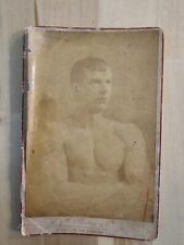 1880s CUBAN BODYBUILDER FONT BEEFCAKE GAY INTEREST CABINET ORIGINAL Photo 599 picture