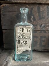 Vintage Dr. Miles New Cure For The Heart Bottle Paper Label  picture