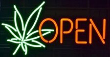 New Marijuana Open Leaf Weed Neon Sign 20