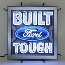 Ford - Built Ford Tough Neon Sign With Backing picture