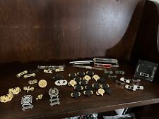 Lot of 45+ Original Vintage US Army Military Pins, Medals, Rank, WOC, WW2, Korea picture