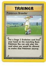Pokemon Breeder Base Set Pokemon Card 76/102 4th Print UK Version 1999-2000 picture