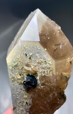 123 Gram Tourmaline Crystal On Quartz Specimen From Afghanistan picture