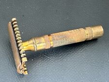 Vintage Brass Gillette Safety Razor Open Comb picture