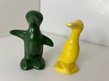Maverick Harlequin Reproductions Dark Green Penguin and Yellow Duck picture