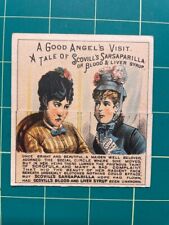 Metamorphic trade card - Scovill Sarsaparilla - before and after - medical picture