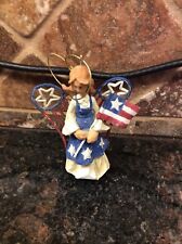 2001 Patriotic American Angel Accents Roman Inc Christmas Ornament 71383 picture