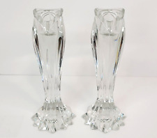 Lenox Crystal Clear Candlestick Holders Arctic Bloom 7