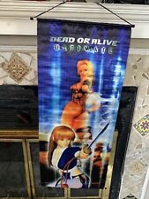 Dead Or Alive Ultimate 2004  33 X14 Promotional Cloth Wall Scroll XBox Rare 🔥 picture