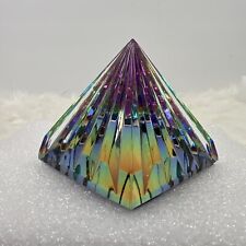 Fine Crystal Fluted Pyramid Rainbow picture