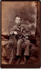 Young Lad in Nice Suit, Hat, c1880, CDV Photo #2212 picture