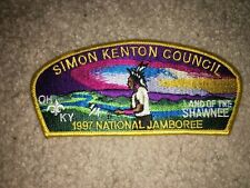 Boy Scout Simon Kenton Shawnee Ohio Kentucky YEL Council 1997 Jamboree JSP Patch picture