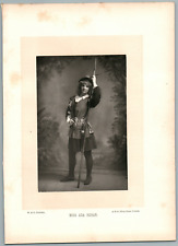 W. & D. Downey, London, Miss Ada Rehan Vintage Print. Photo glued to cardboard d picture