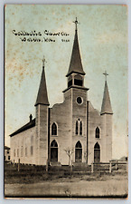 Vintage Postcard VA Welsh Catholic Church c1914 ~6832 picture