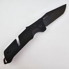 SOG Trident AT Blackout Folding Knife D2 Blade GRN Handles XR Lock 11-12-05-41 picture