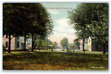 1915 Scenic View Devonshire Street Trees House Hobart Indiana IN Posted Postcard picture