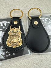 FBI Badge and Leather Keychain picture