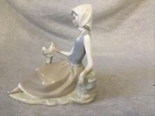 LLADRO Shepherdess Girl w/Dove Rare Porcelain Figurine Hand Made in Spain 4660 picture