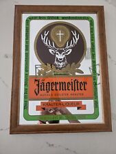 Vintage Jägermeister Mirror Sign Jager Jagermeister Bar Mancave 22”x16” picture