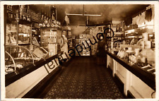 Real Photo Interior Of HJ Hunter's Cash Grocery Parish NY New York RP RPPC K388 picture
