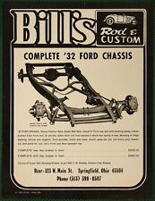 Bill’s Rod & Custom ‘32 Ford Deuce Complete Chassis Frame Vintage Print Ad 1979 picture