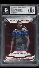 2021 Anthony Mackie BGS BECKETT Auto AUTOGRAPH MARVEL BLACK DIAMOND /35 Red Card picture