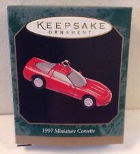 Hallmark Keepsake Ornament 1997 Red Chevrolet CORVETTE Miniature  picture