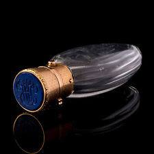 Antique Gold and Lapis Lazuli Mounted Scent Bottle Signed Boucheron France c1890 picture