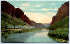 Postcard - Train passing through Palisade Canyon - Nevada picture