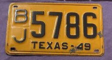 Vintage 1949 Texas License Plate  picture