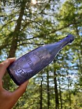 1890s Venango Bottling CO Oil City PA☆Amethyst Blob Top Pennsylvania Beer Bottle picture