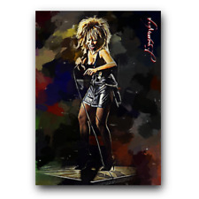 Tina Turner Art Card Limited 41/50 Edward Vela Signed (Music -) picture