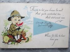 Antique WWI Camp Taylor, Louisville, Kentucky Pennant Postcard, Sgt. Keckler picture