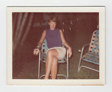 Vintage Photo Cute Flirty Woman 1967 Ft Lauderdale FL Color Snapshot picture