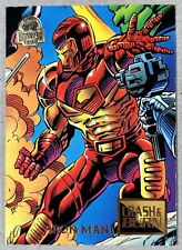 1994 Marvel Universe #80 Iron Man Card Crash And Burn Part 8 of 9 picture