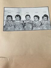 Dionne Quintuplets Scrapbook-orig. Newspaper Clippings. 1935- picture