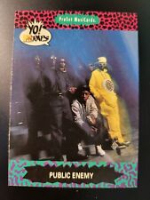 1991 ProSet MusiCards YO MTV Raps Public Enemy RC card #62 picture