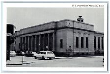 c1920 US Post Office Exterior Attleboro Massachusetts Vintage Antique Postcard picture
