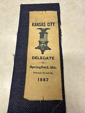 1887 Kansas City Delegate to Springfield Missouri GAR Reunion picture