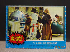 Vintage 1977, A Sale on Droids Topps Star Wars Series 1 Blue Card #13 picture