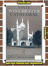 METAL SIGN - 1978 Visit Winchester Cathedral British Rail - 10x14 Inches picture