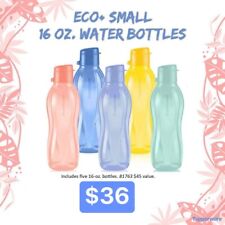Tupperware Eco+ Small Water Bottle Collection 16 oz / 500 ml Set Of 5, NEW picture